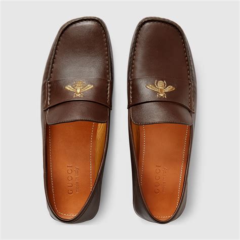 gucci men driver with bee|Drivers Men's Gucci Shoes .